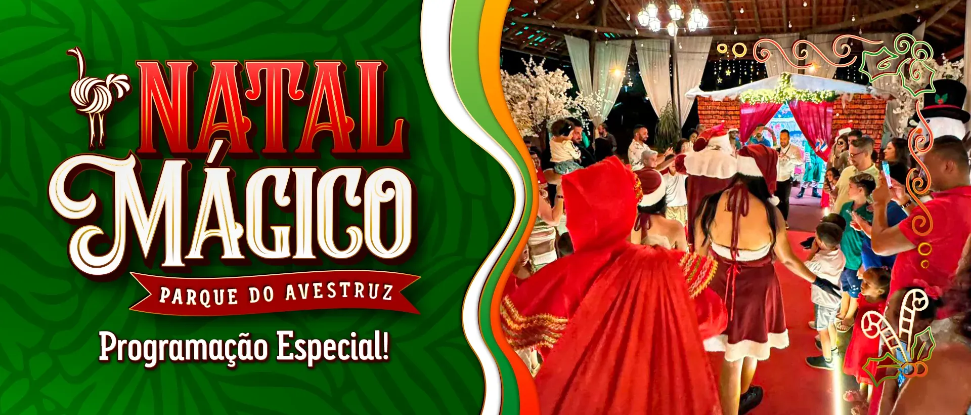 Natal Mágico 2026 no Parque do Avestruz Eco Resort - Programação Especial