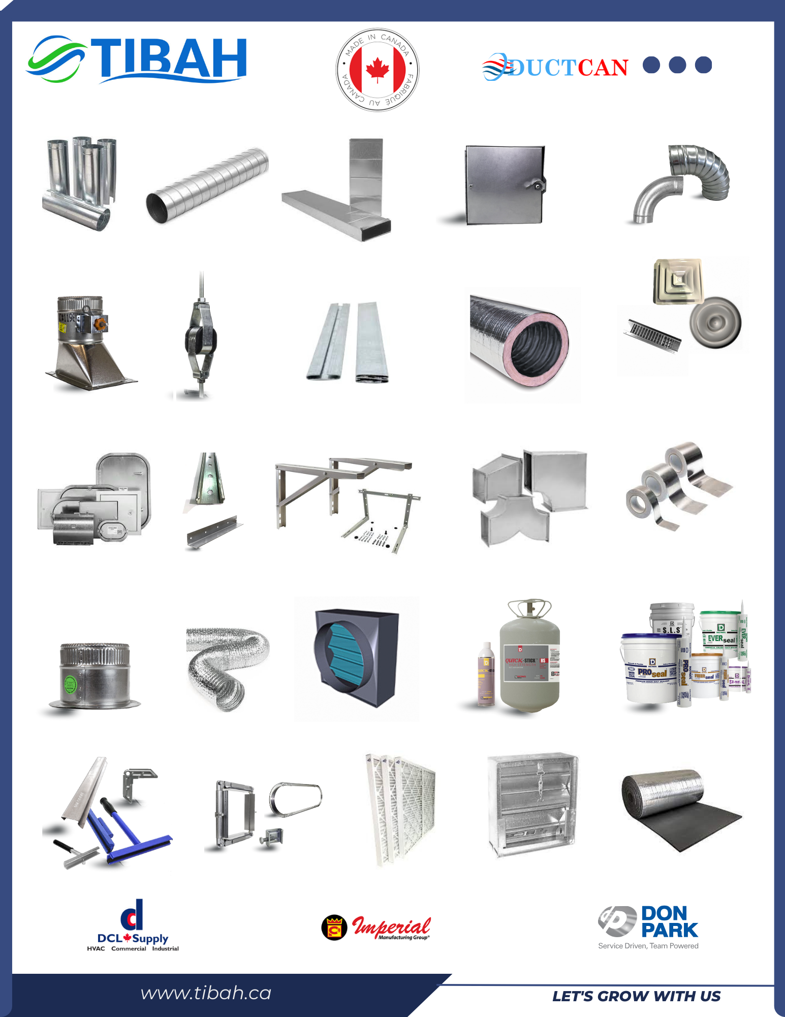 There are many different types of pipes and fittings in this brochure.