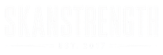 A logo for a gym called skanstrength