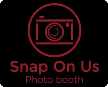 A dark logo featuring a red camera icon inside a circle, with the text