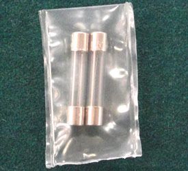 Spare Fuses: 2 - .5 Amp (1/2 Amp) 3AG Fuses