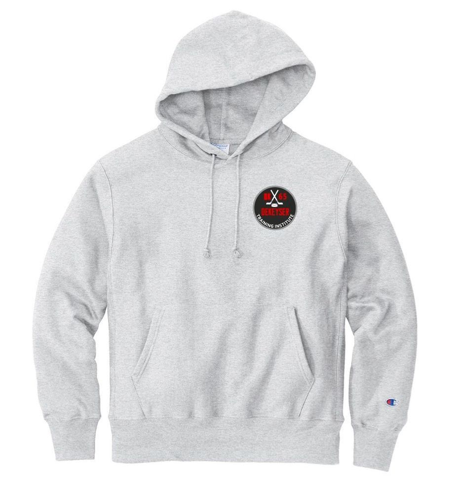 Grey Hoodie with Small Logo