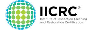 IICRC certification logo representing industry cleaning and restoration standards