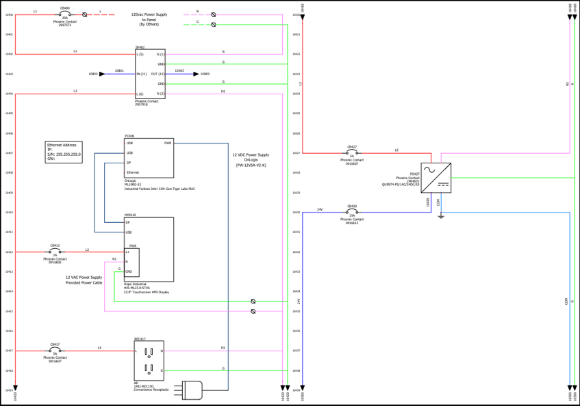 Electrical schematic diagram showing relays, switches, and wiring in various colors for an automotive system.
