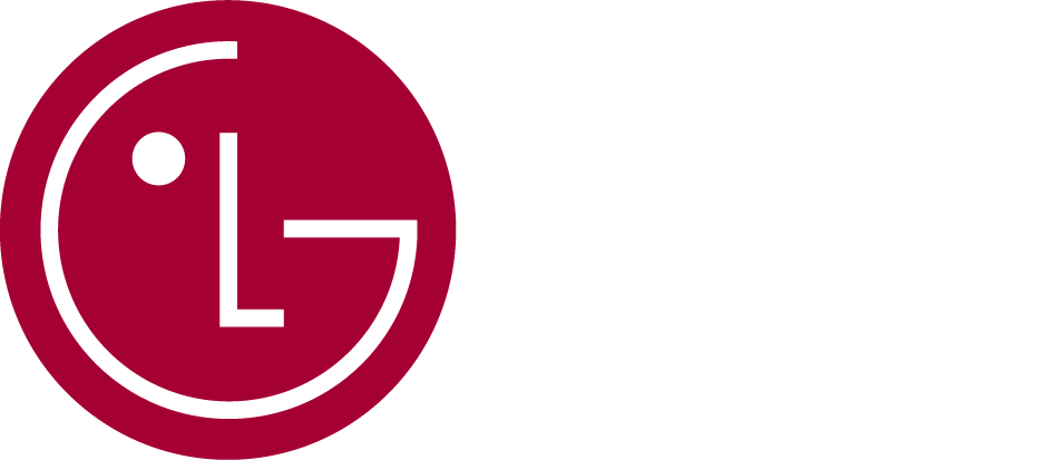 LG logo in white and red circular design