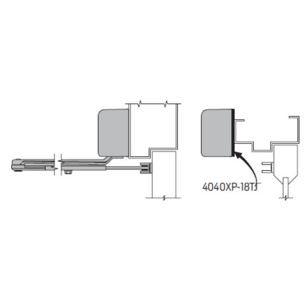 LCN 4040XP-18TJ Mounting Plate