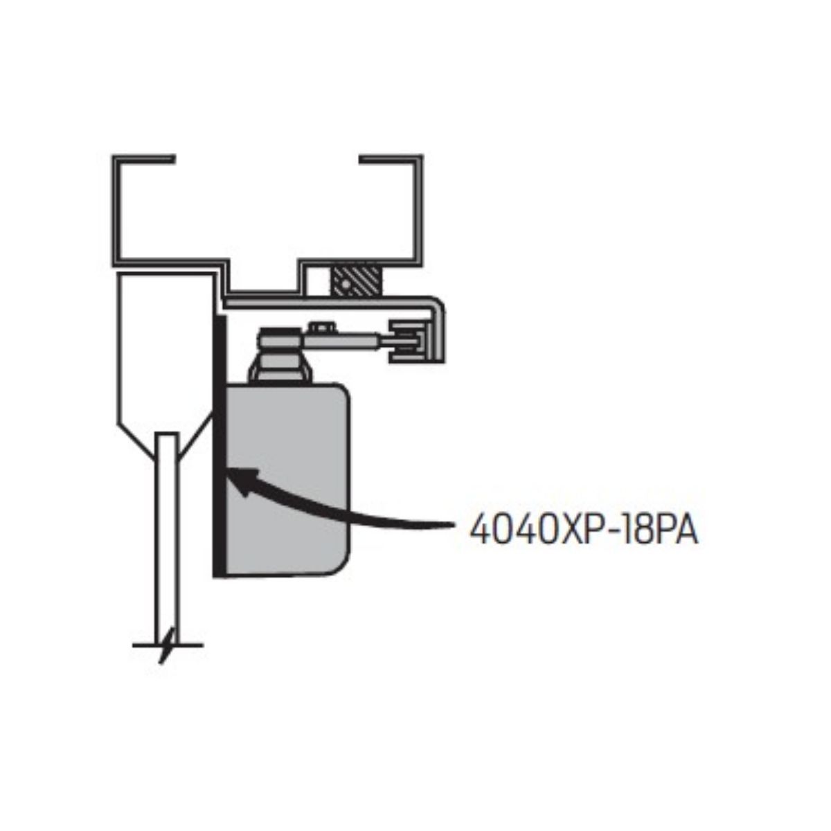 LCN 4040XP-18PA Mounting Plate