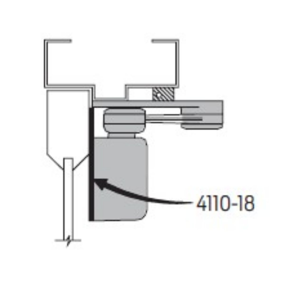 LCN 4110-18 Mounting Plate
