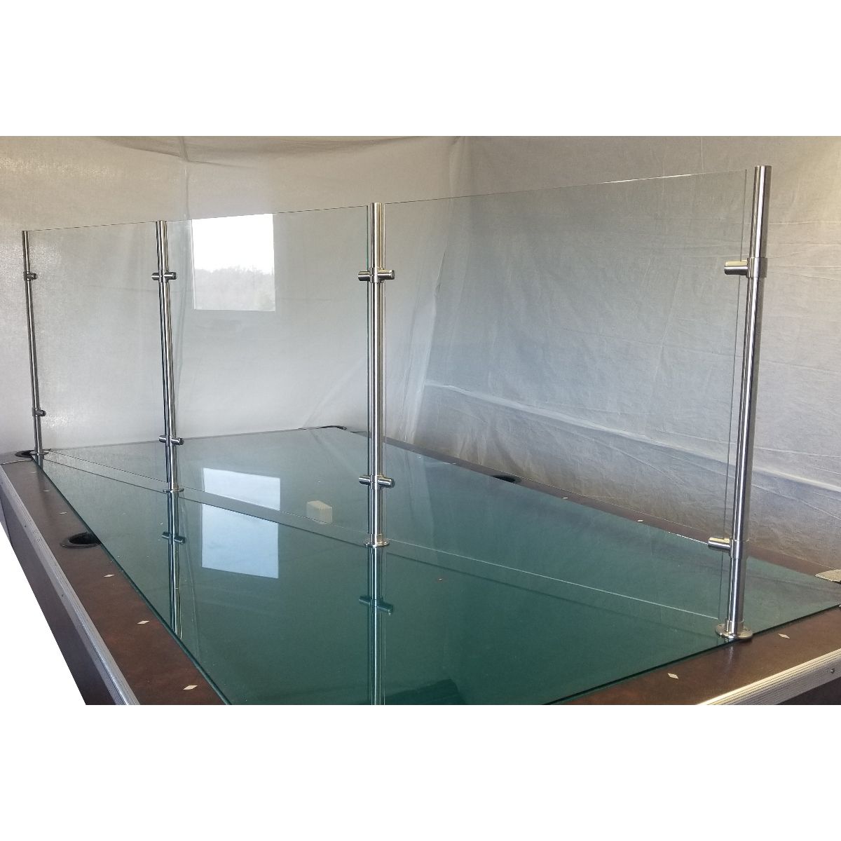 Sneeze Guard / Safety Divider / Partition Posts - Surface Mounted