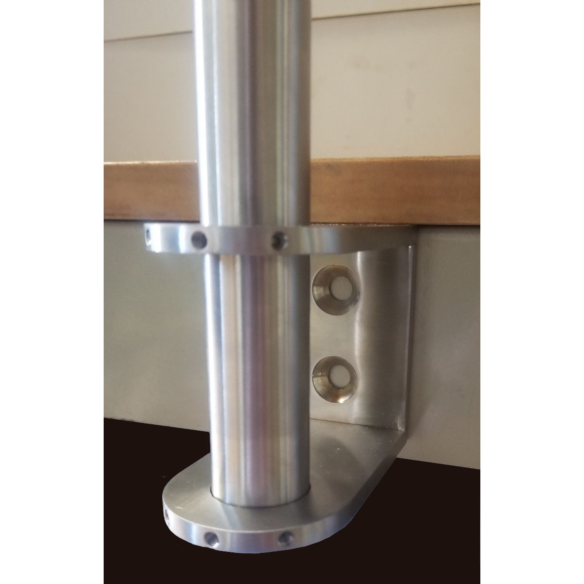 Wall Mounted Bracket For Sneeze Guard / Safety Divider / Partition Posts