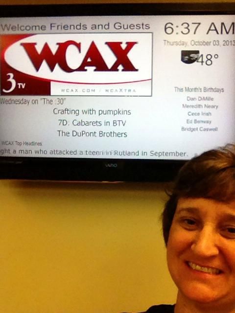 Amy Mattinat on the air at WCAX | Brakes For Breasts