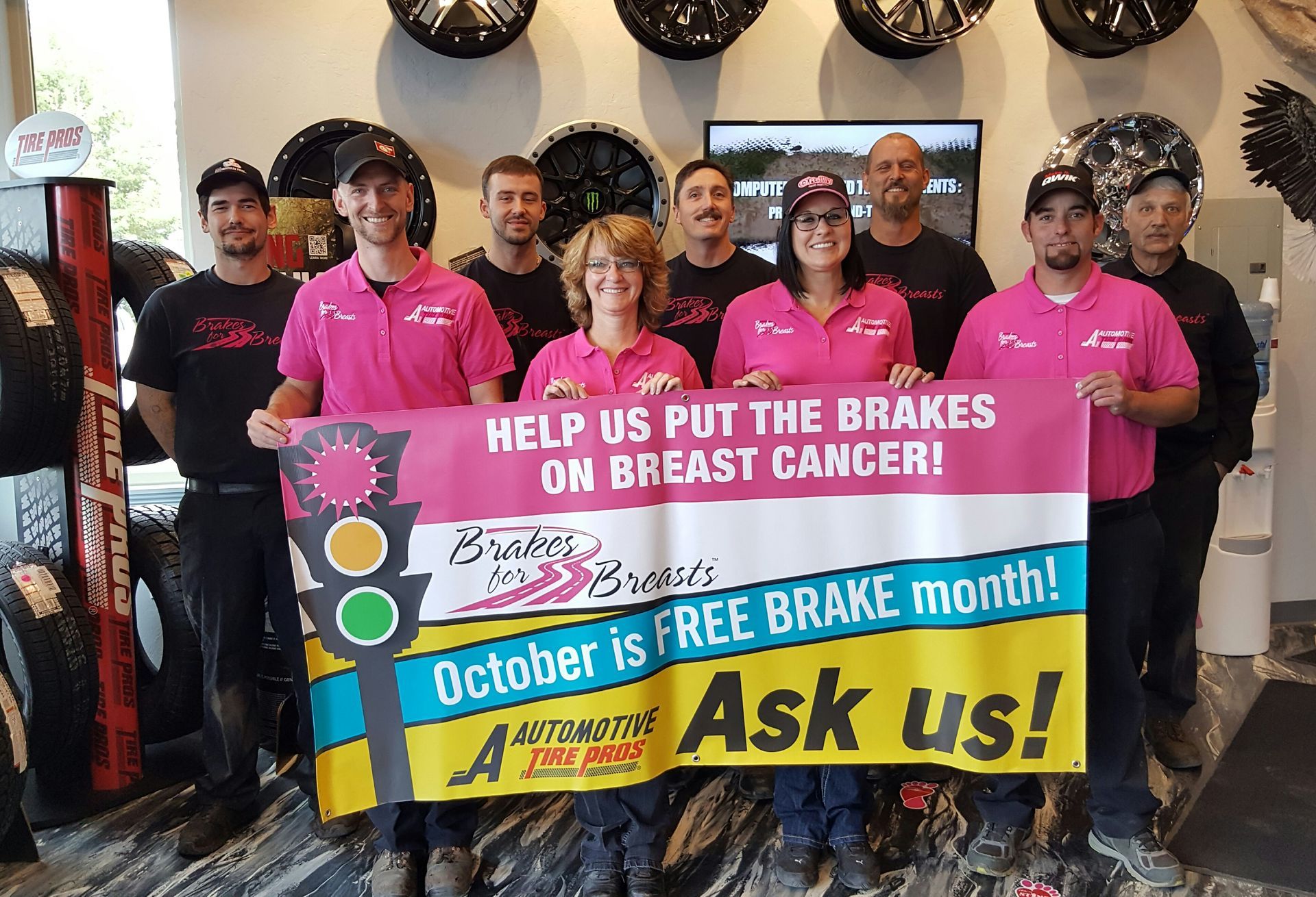 Brakes For Breasts at A Automotive Tire Pros | Brakes For Breasts