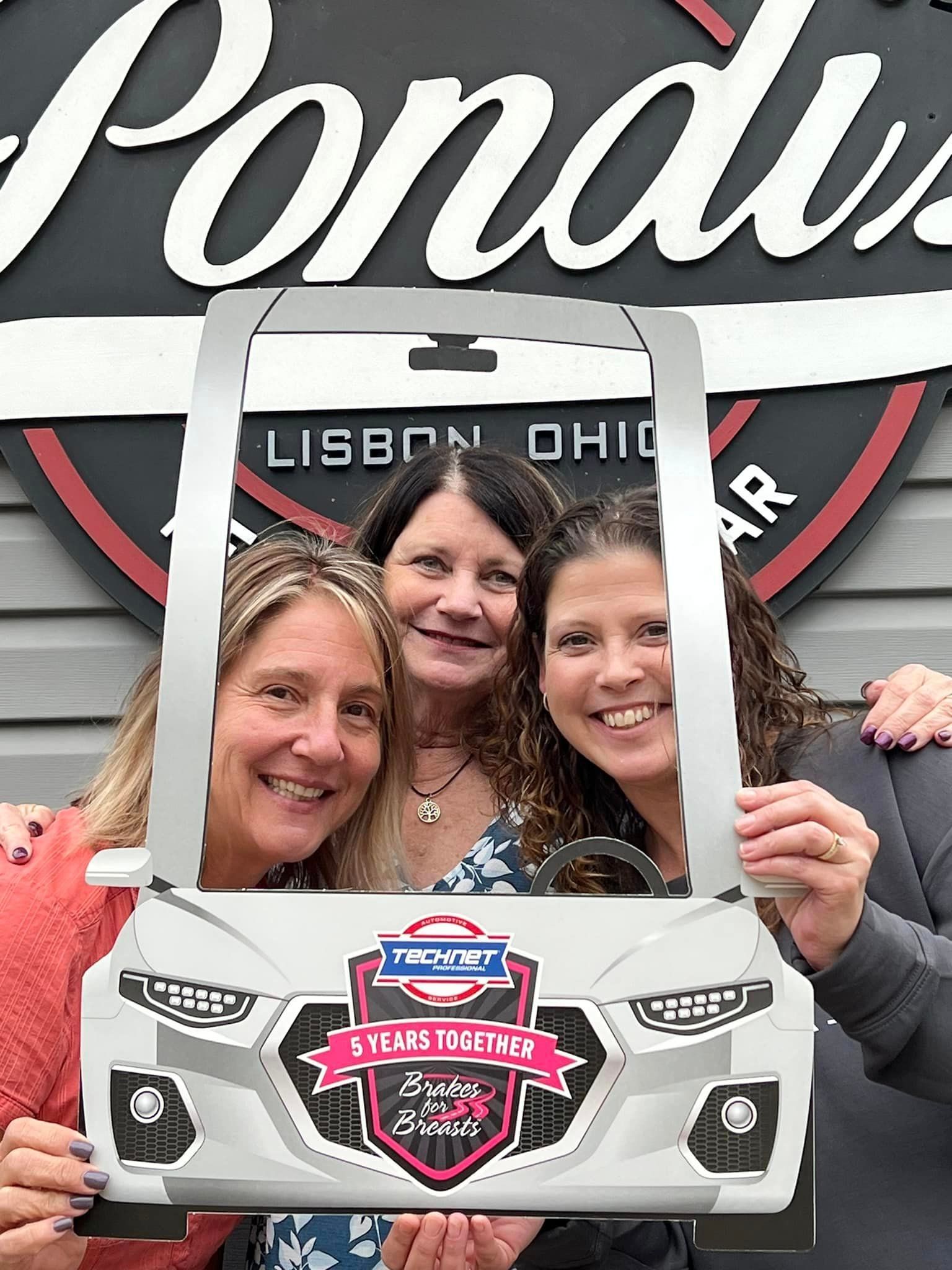 Brakes for Breasts Founders Leigh Anne Best and Laura Frank with Jennifer Davis | Brakes For Breasts
