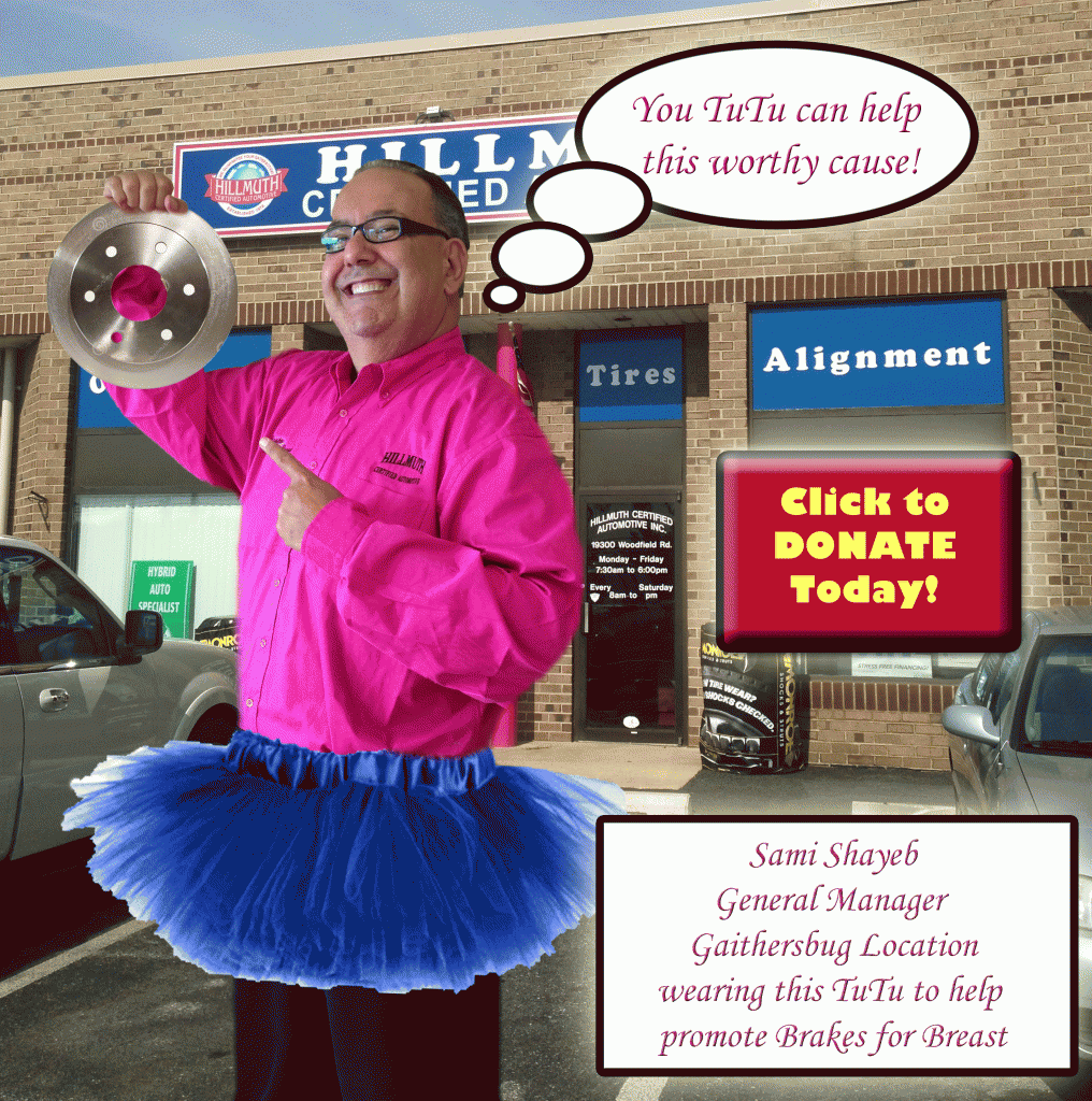 Hillmuth Certified Automotive MD ad for Brakes For Breasts | Brakes For Breasts