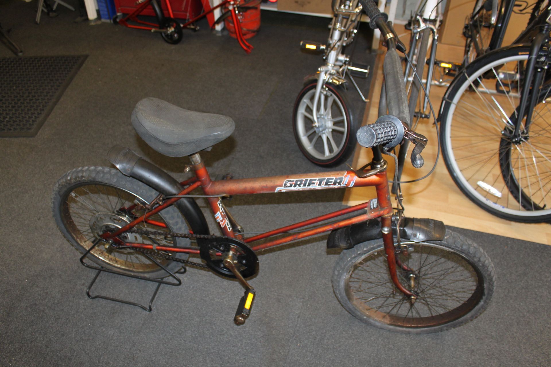 restored bike frame