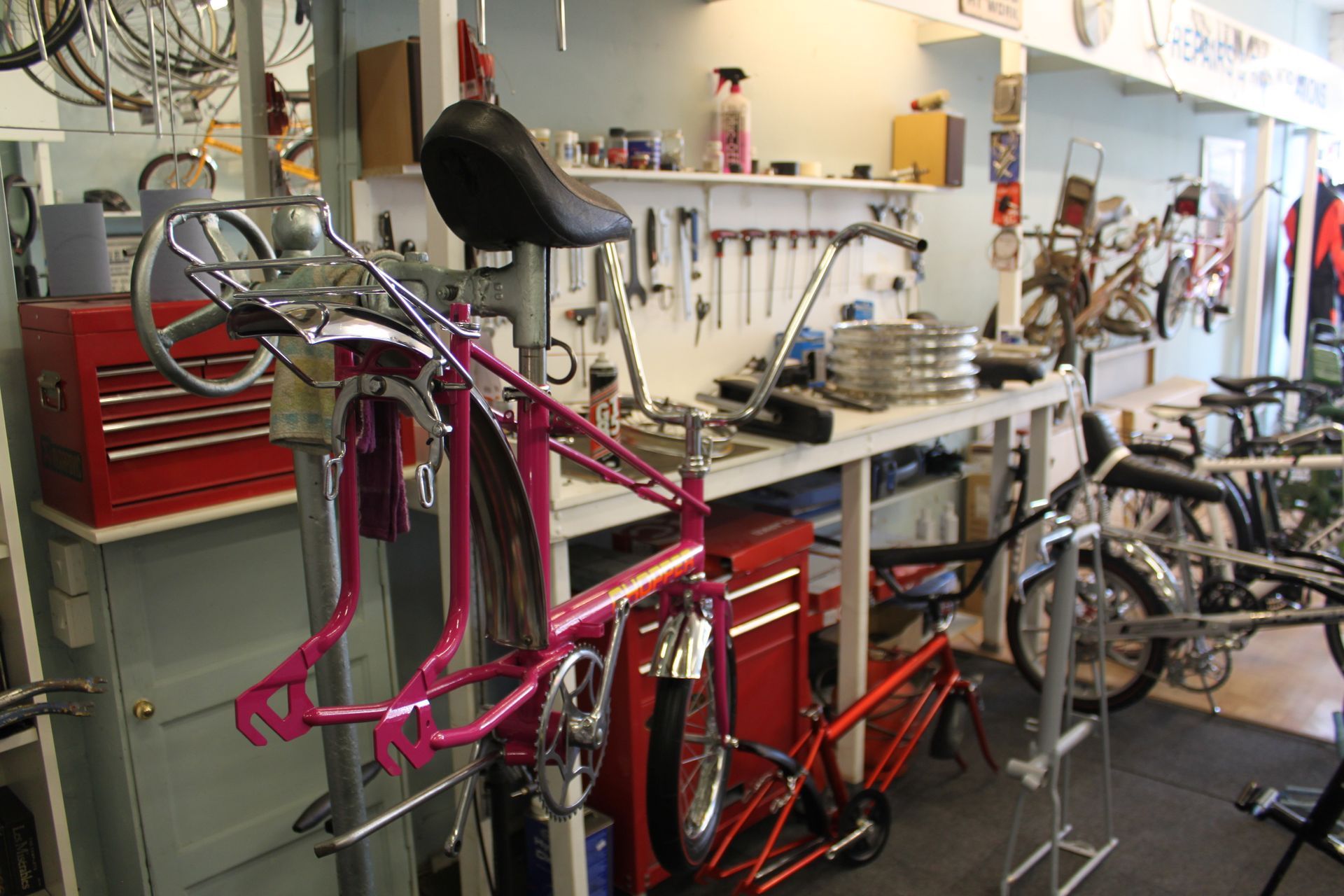 restored bike frame
