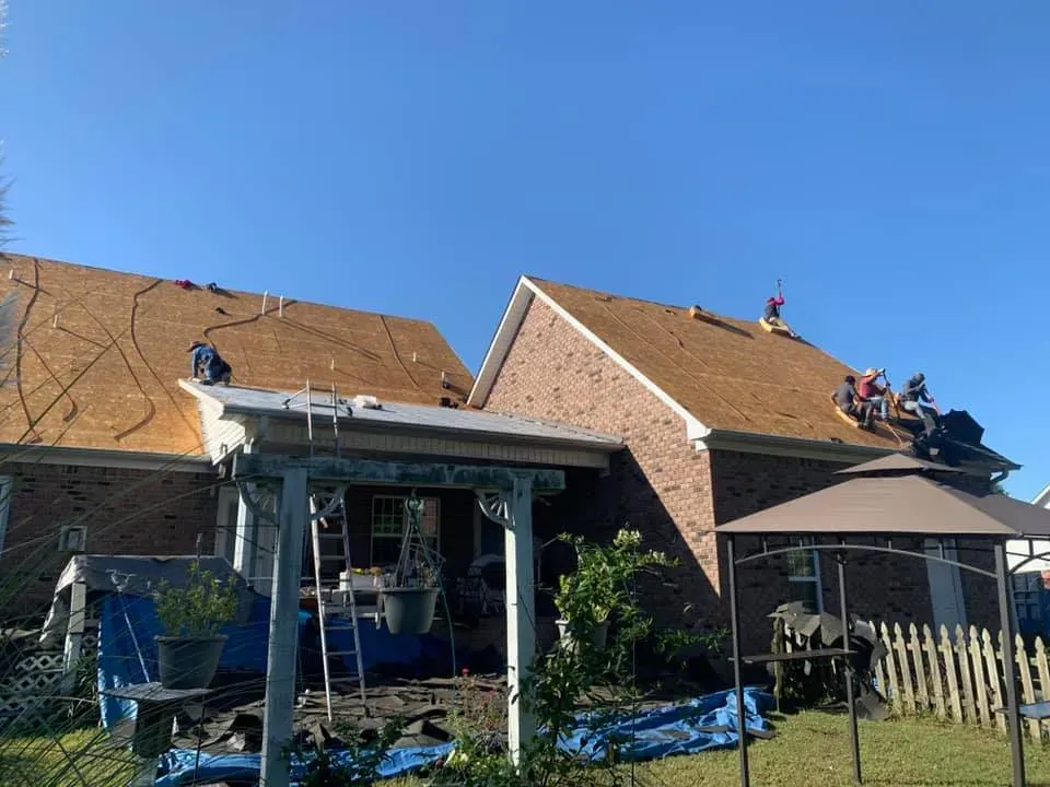 Brick House Shingle Roof Repair