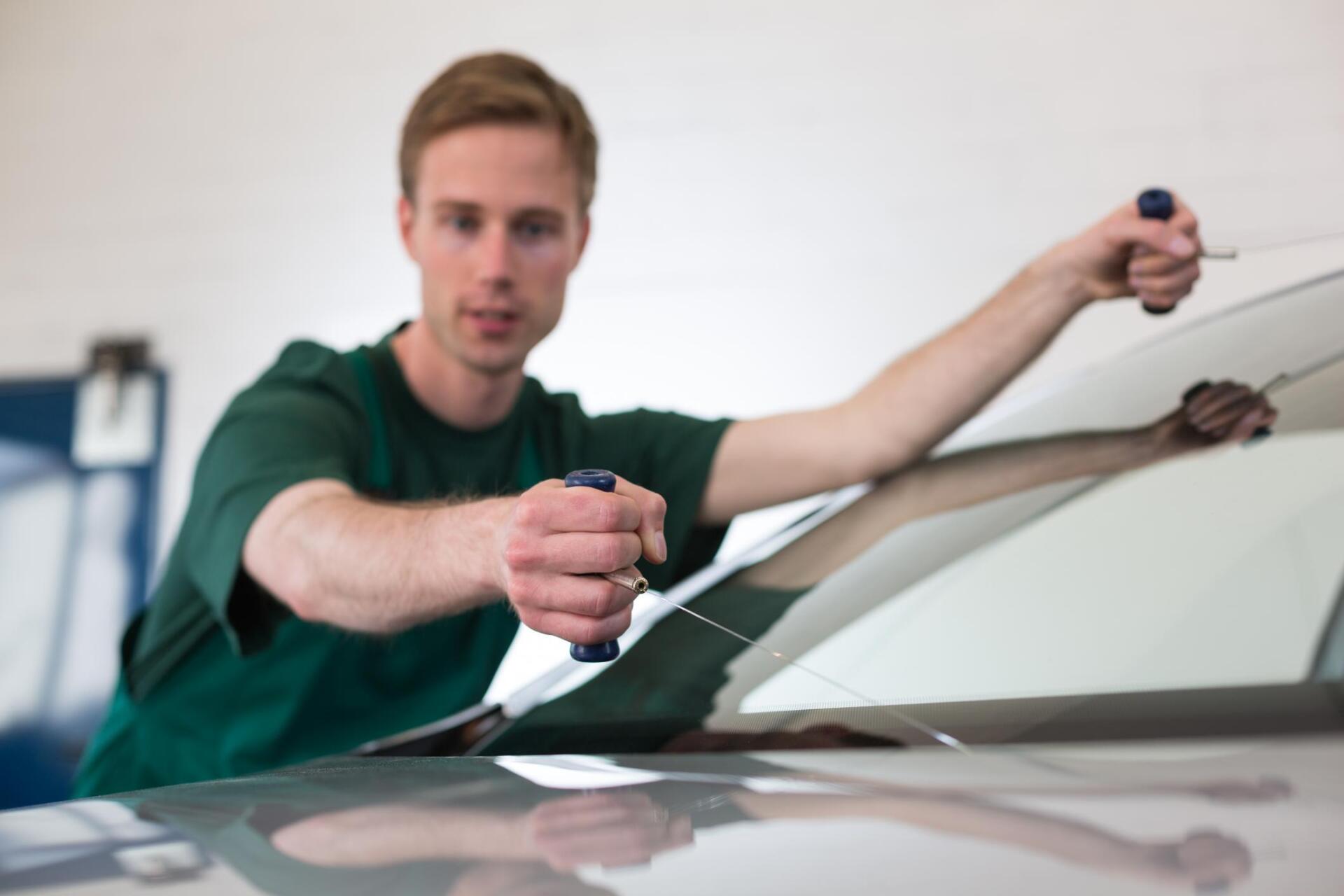 Replacing windshield_ Cary, NC