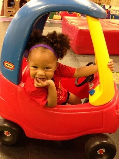 Kids In Toy Car — York, PA — Sunshine Christian Daycare / Learning Center