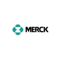 The merck logo is on a white background.