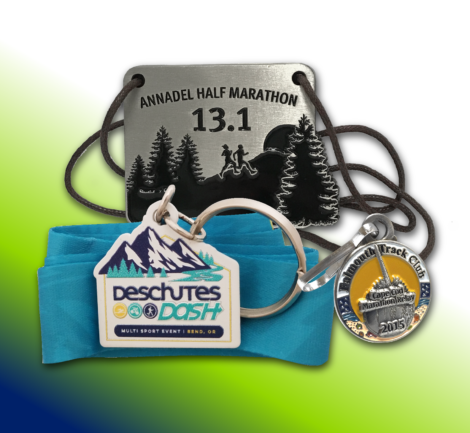 Custom keychains, jewelry, and zipper pulls can match your logo with a variety of finishes and connectors.