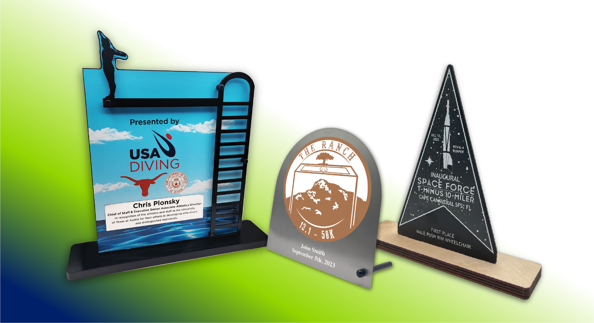 Assorted steel awards