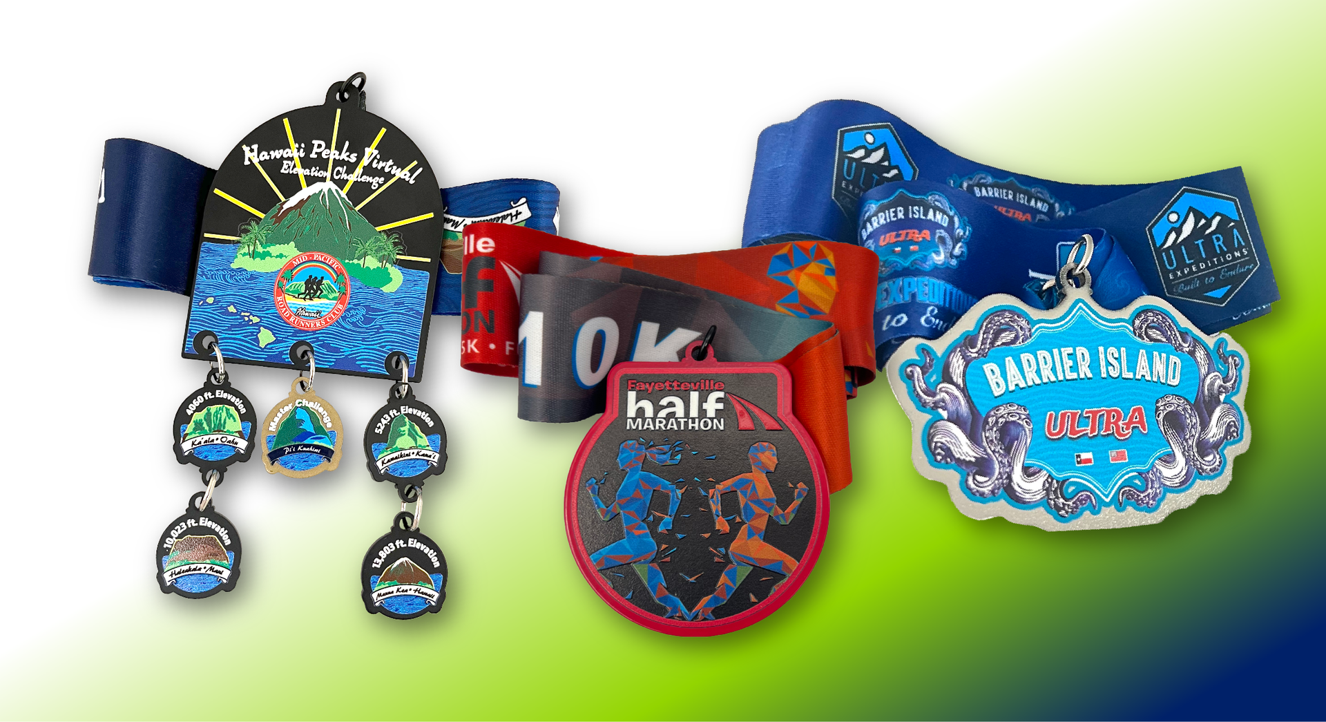 Various dimensional steel medals