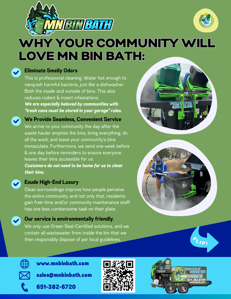MN Bin Bath - HOA Trash Bin Cleaning