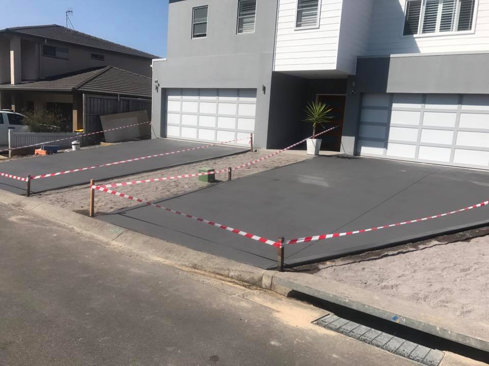 New Concrete Driveway — AJ's Concreting Services in Taylors Beach, NSW