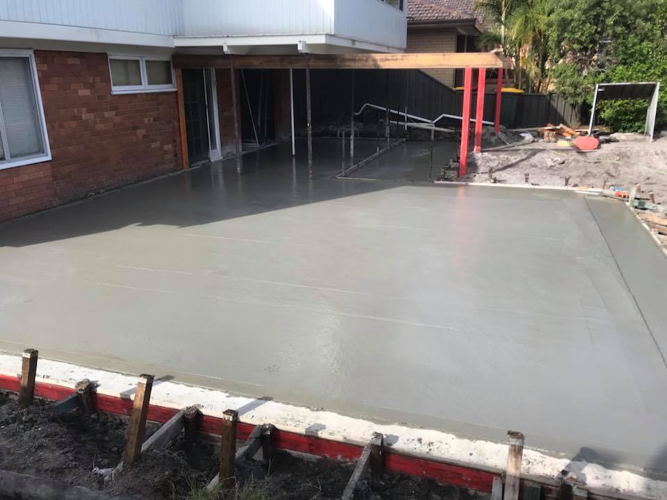 Wet Concrete  — AJ's Concreting Services in Taylors Beach, NSW