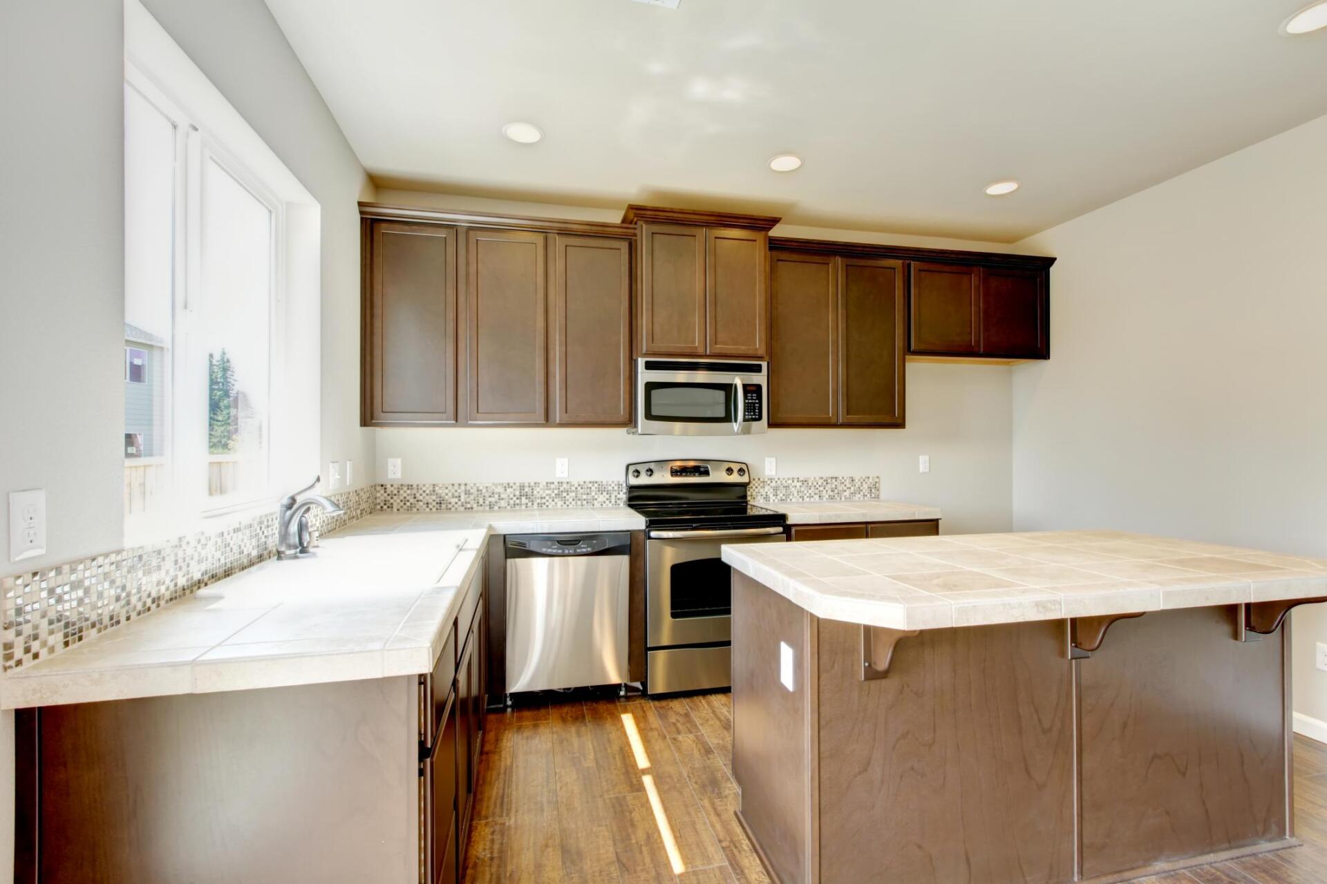 kitchen with different appliances