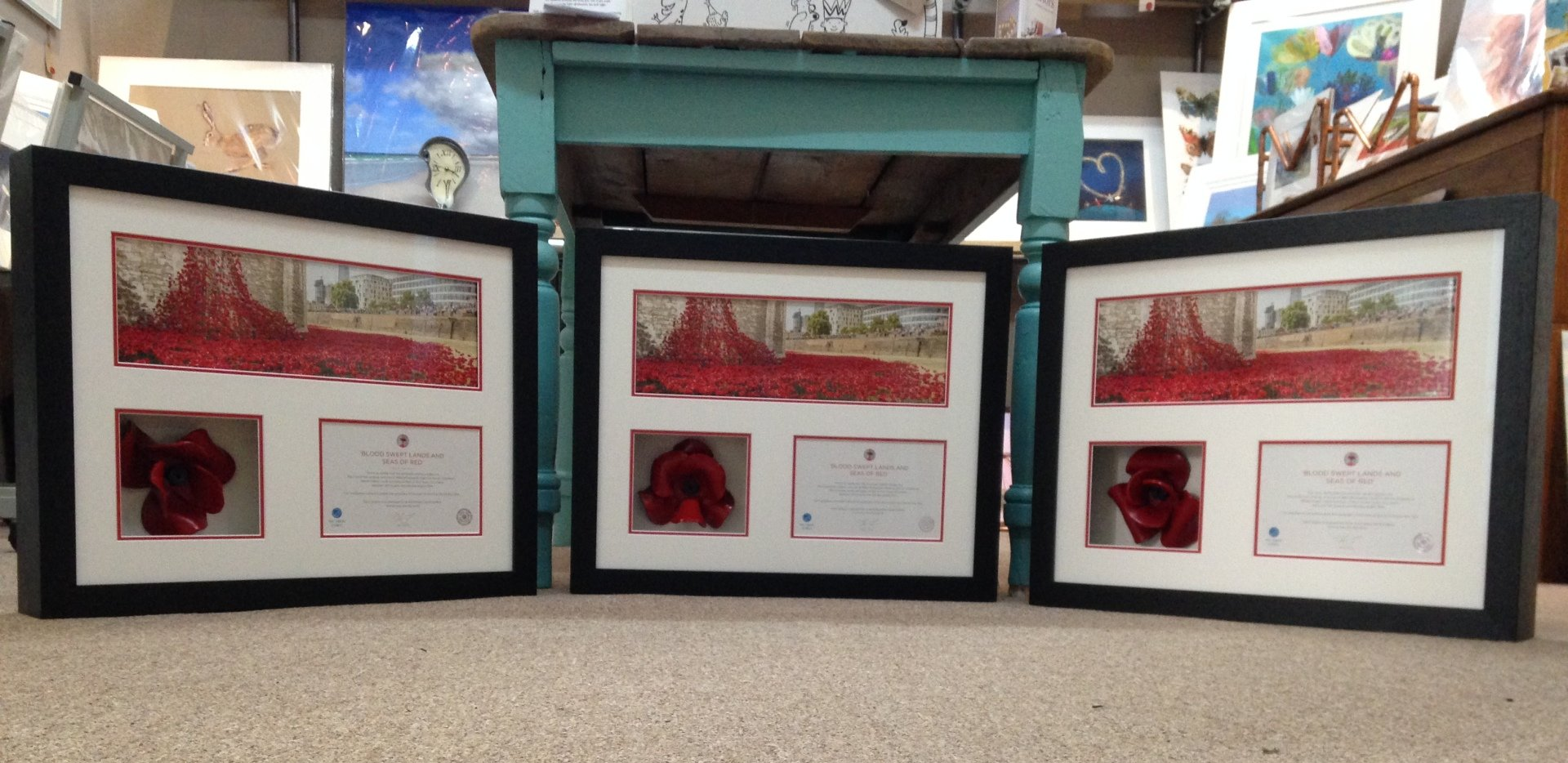 Framed Tower of London Poppies