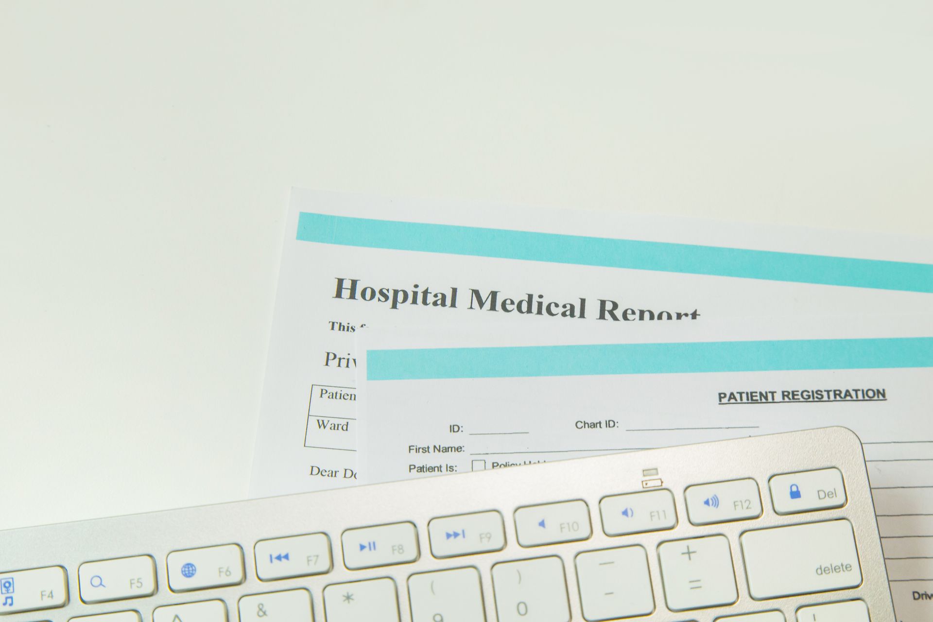 Hospital medical report for an injury claim