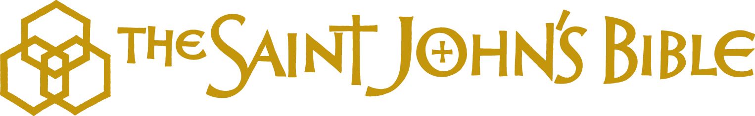 The Saint John's Bible logo in gold lettering.