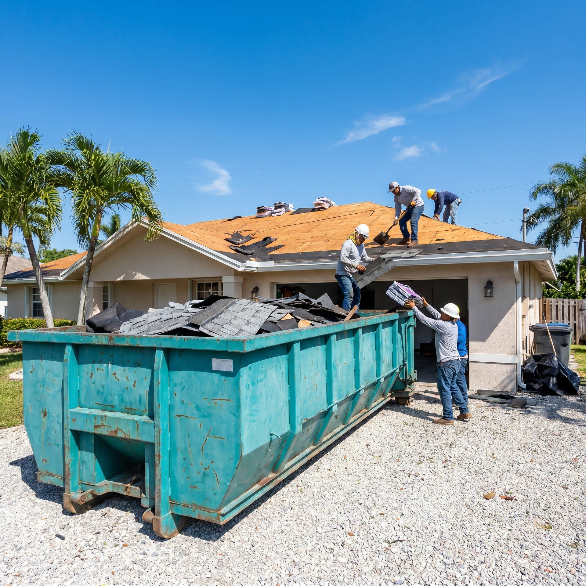 20 yard dumpster roofing tear off Cutler Bay FL