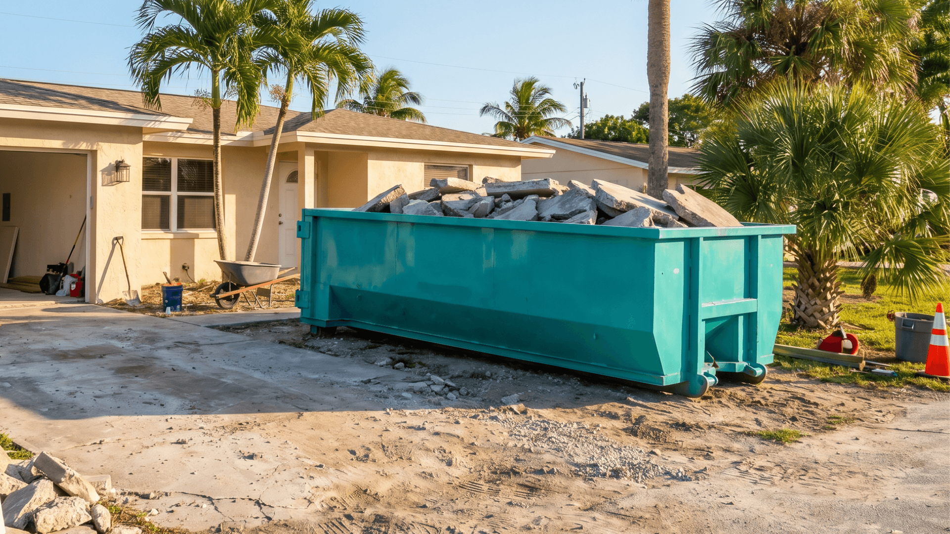 20 yard dumpster roofing tear off Cutler Bay FL