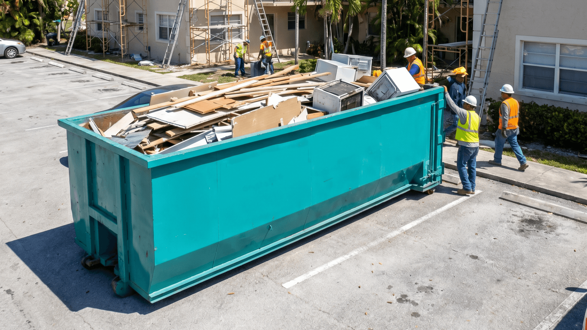 30-40 yard dumpster commercial demolition Cutler Bay FL