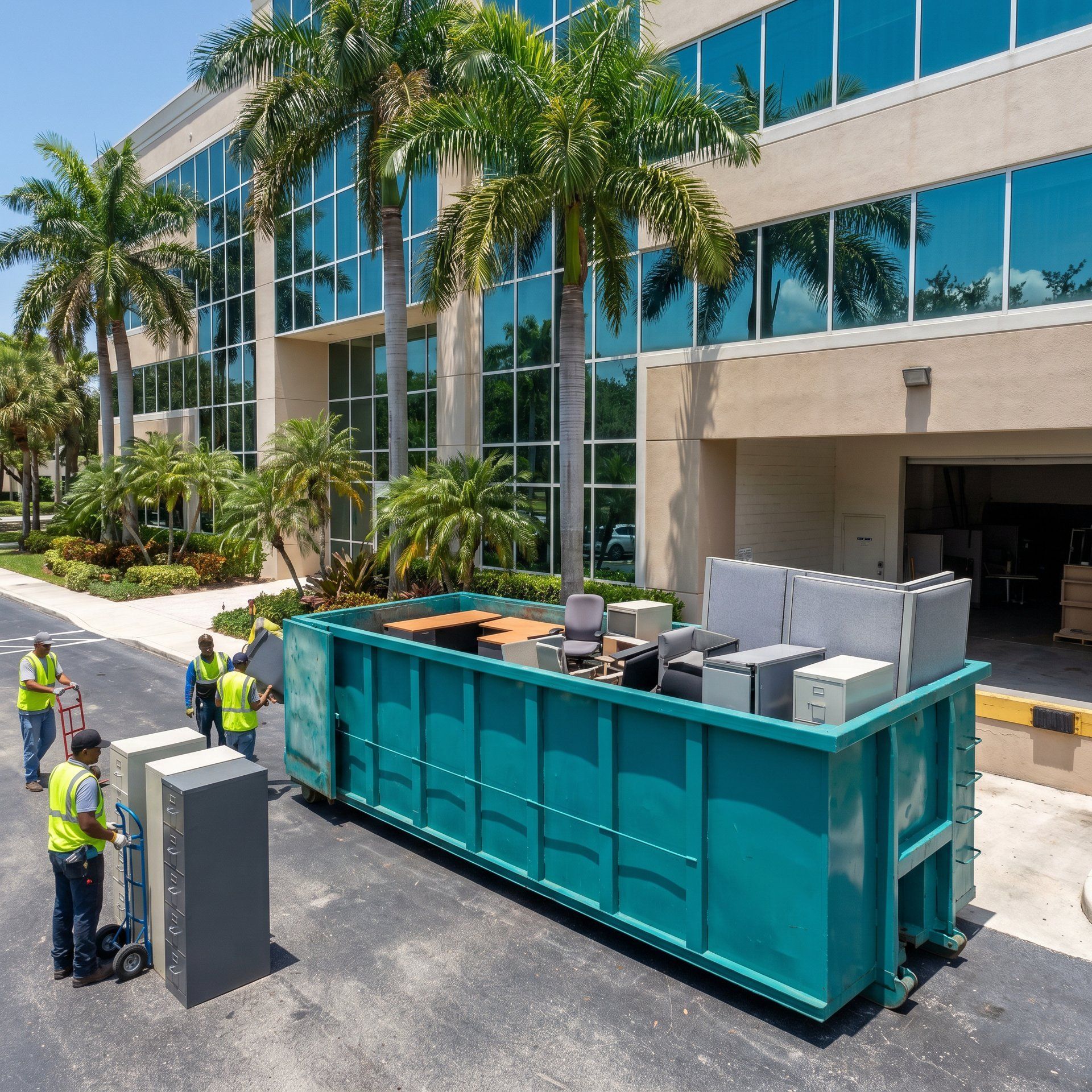 30-40 yard dumpster office cleanout Cutler Bay FL
