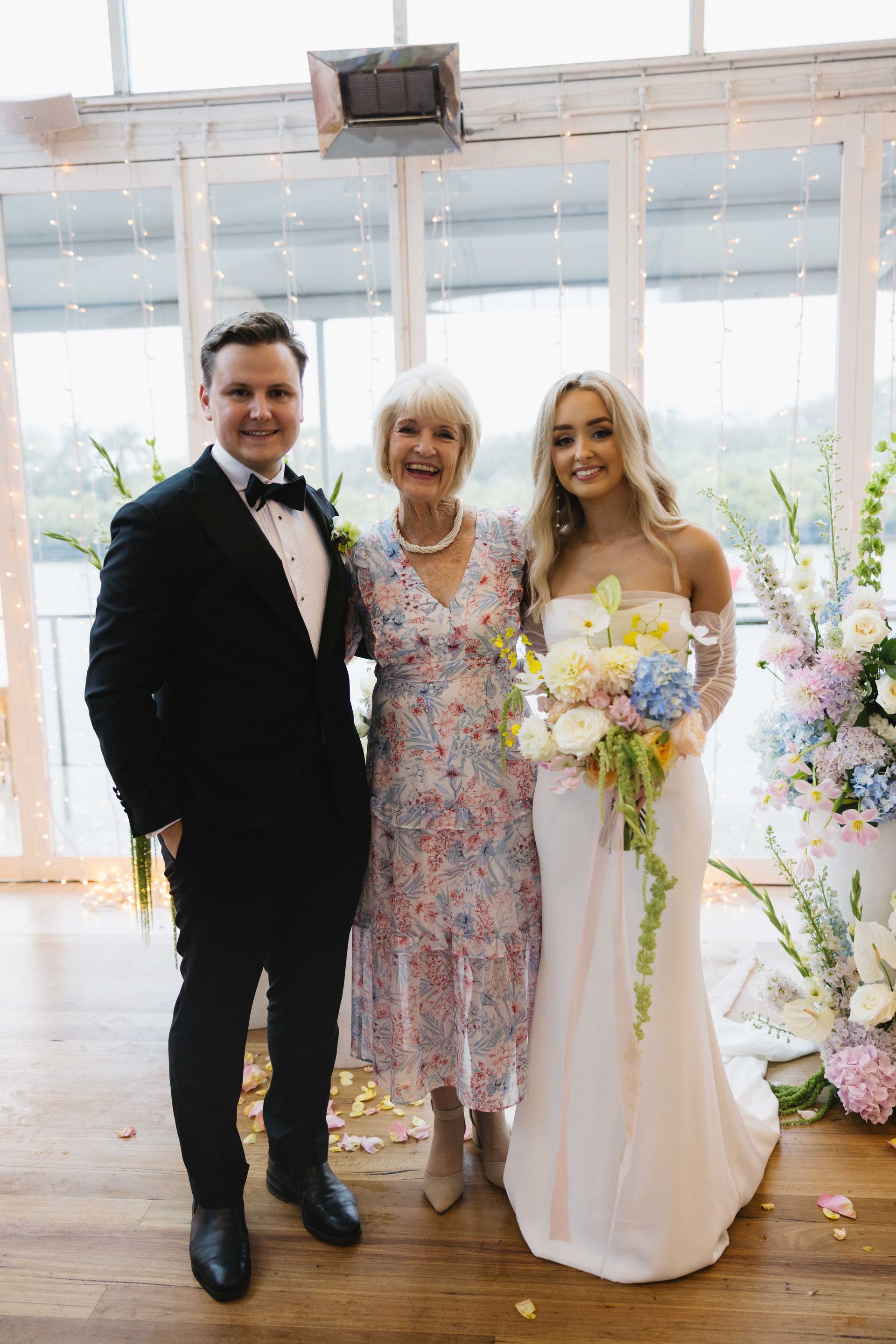 A Bride and Groom Are Posing for A Picture — Vivienne Celebrant - Gold Coast Wedding Celebrant in Mudgeeraba, QLD