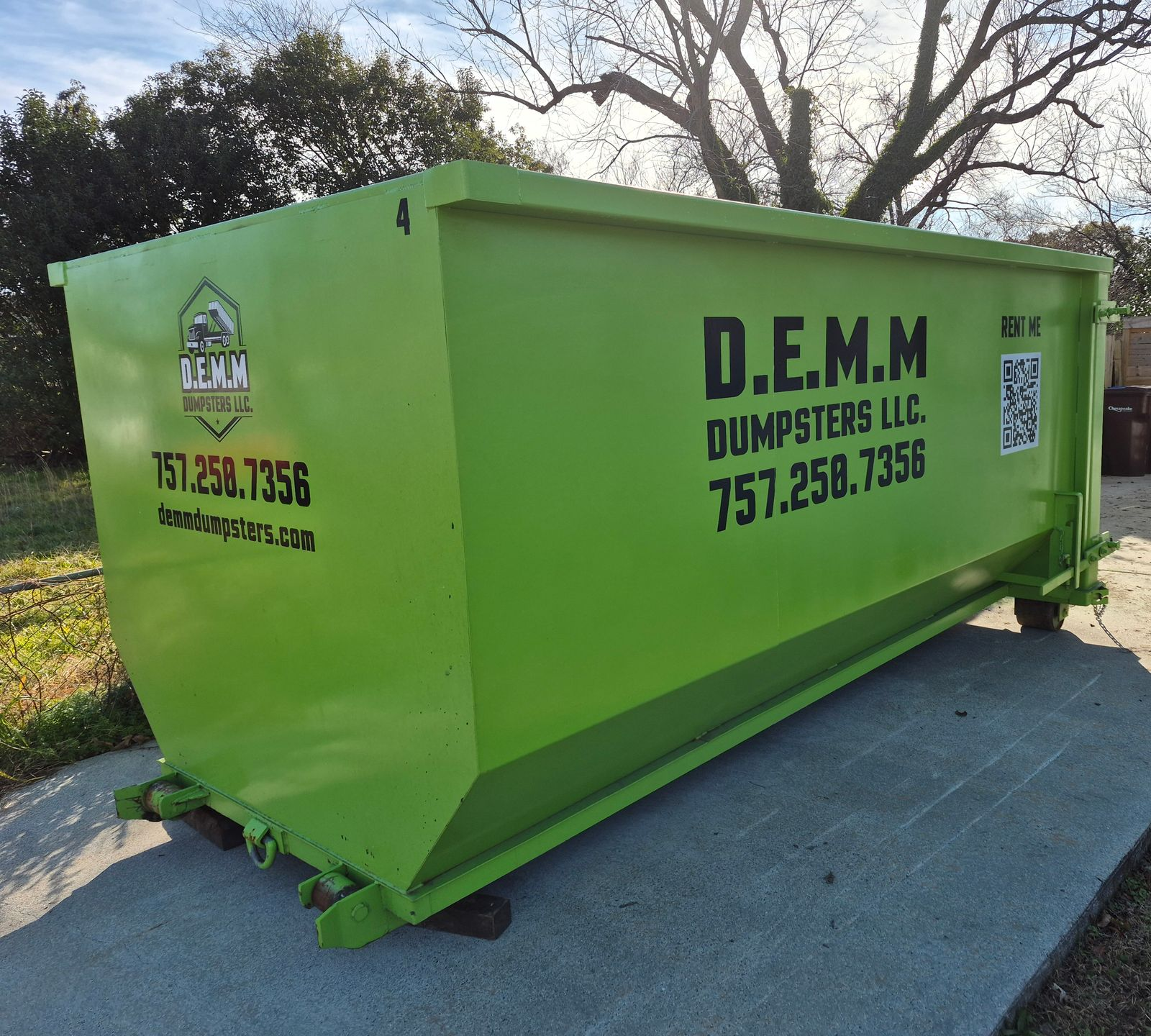 20 yard construction dumpster from D.E.M.M. Dumpsters