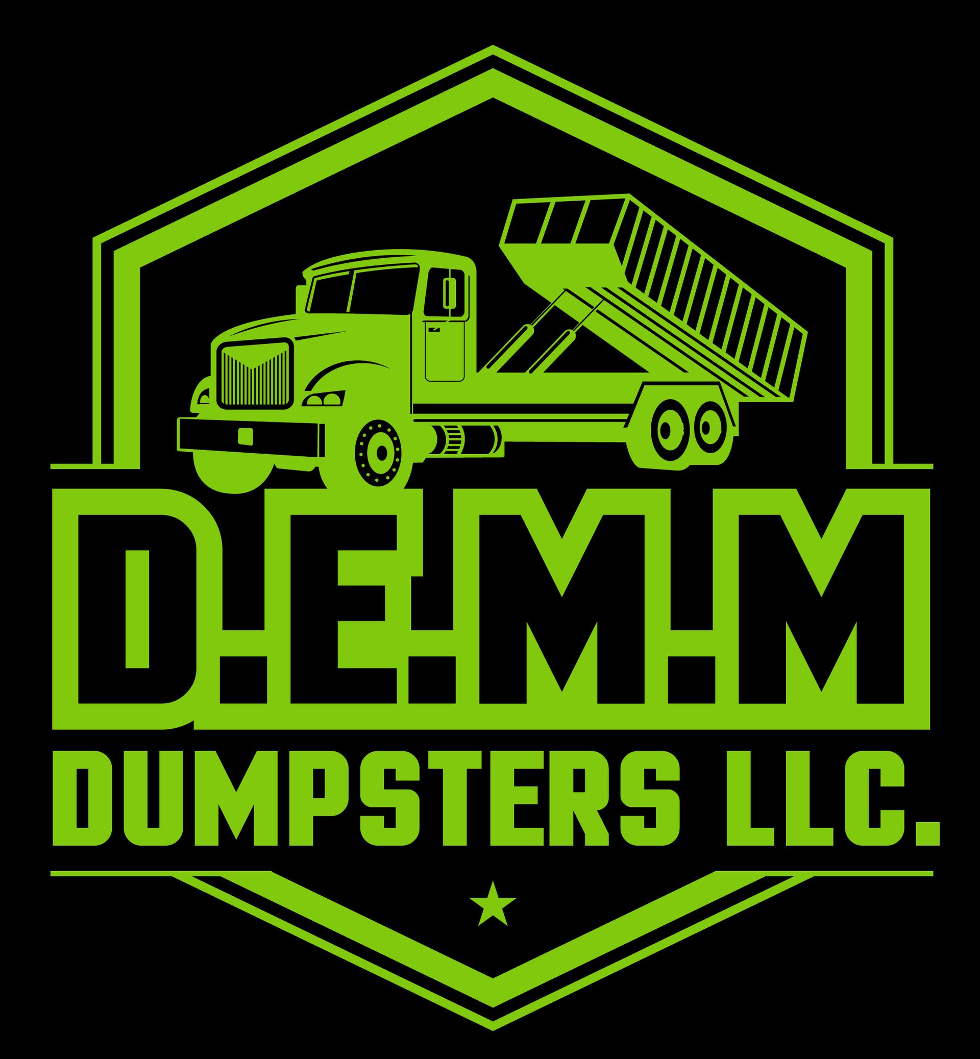 D.E.M.M. Dumpsters LLC logo - veteran-owned roll-off dumpster rental in Chesapeake VA