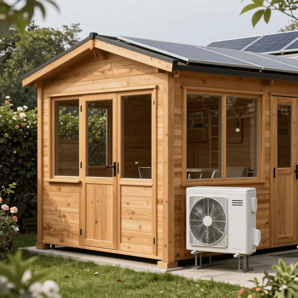 Airco in tuinhuis