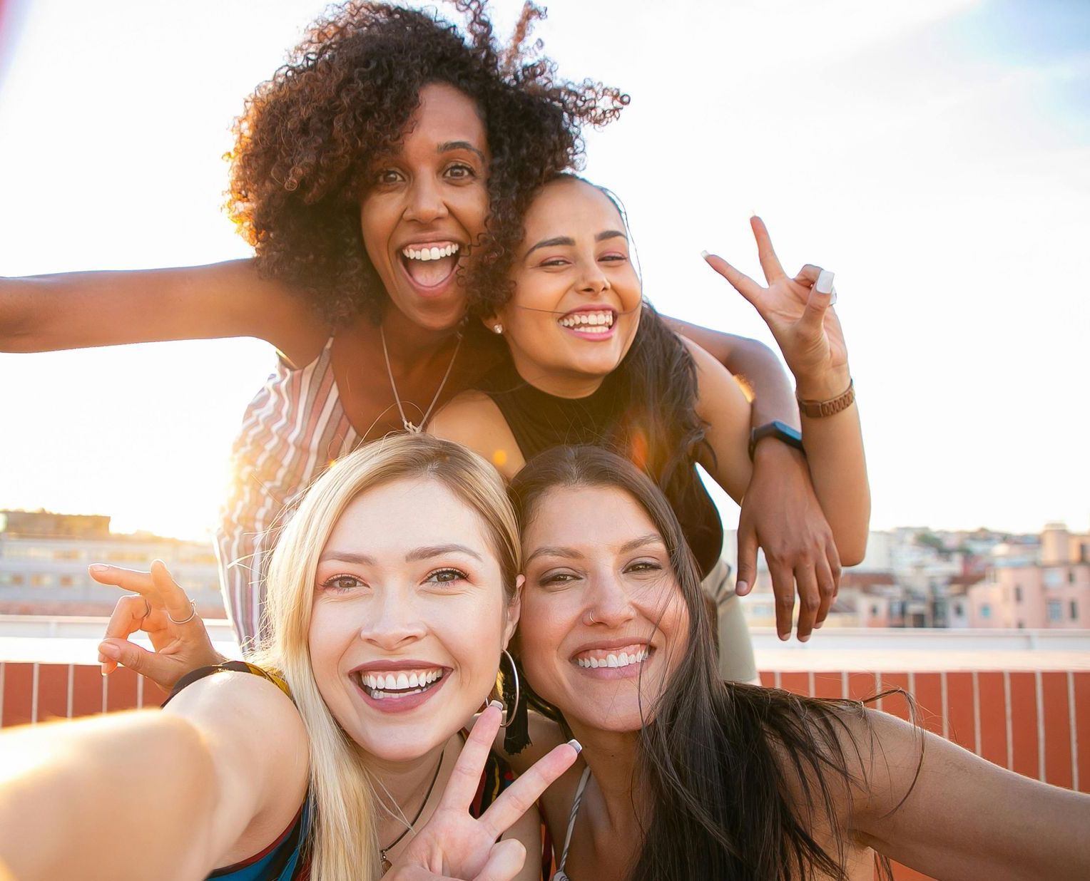Women taking a photo