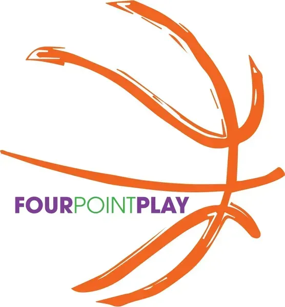 Orange basketball graphic with the words