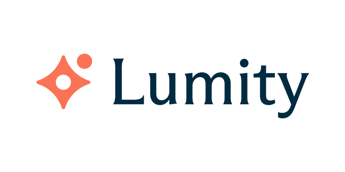 Logo: Orange and white starburst with a dark blue