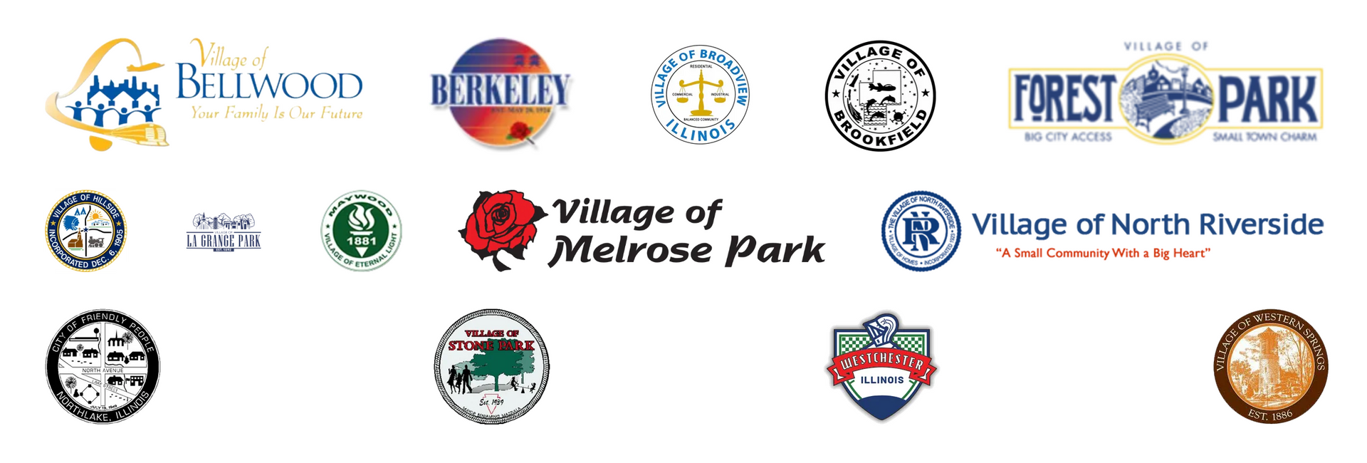 Logos of various villages.