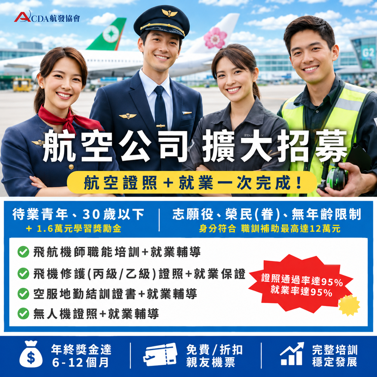 中華航空、華信航空、星宇航空、飛機修護、飛機維修、飛機修護學校、空服、空服招募、空姐、空少、航空補習班、地勤、地勤招募、機場地勤