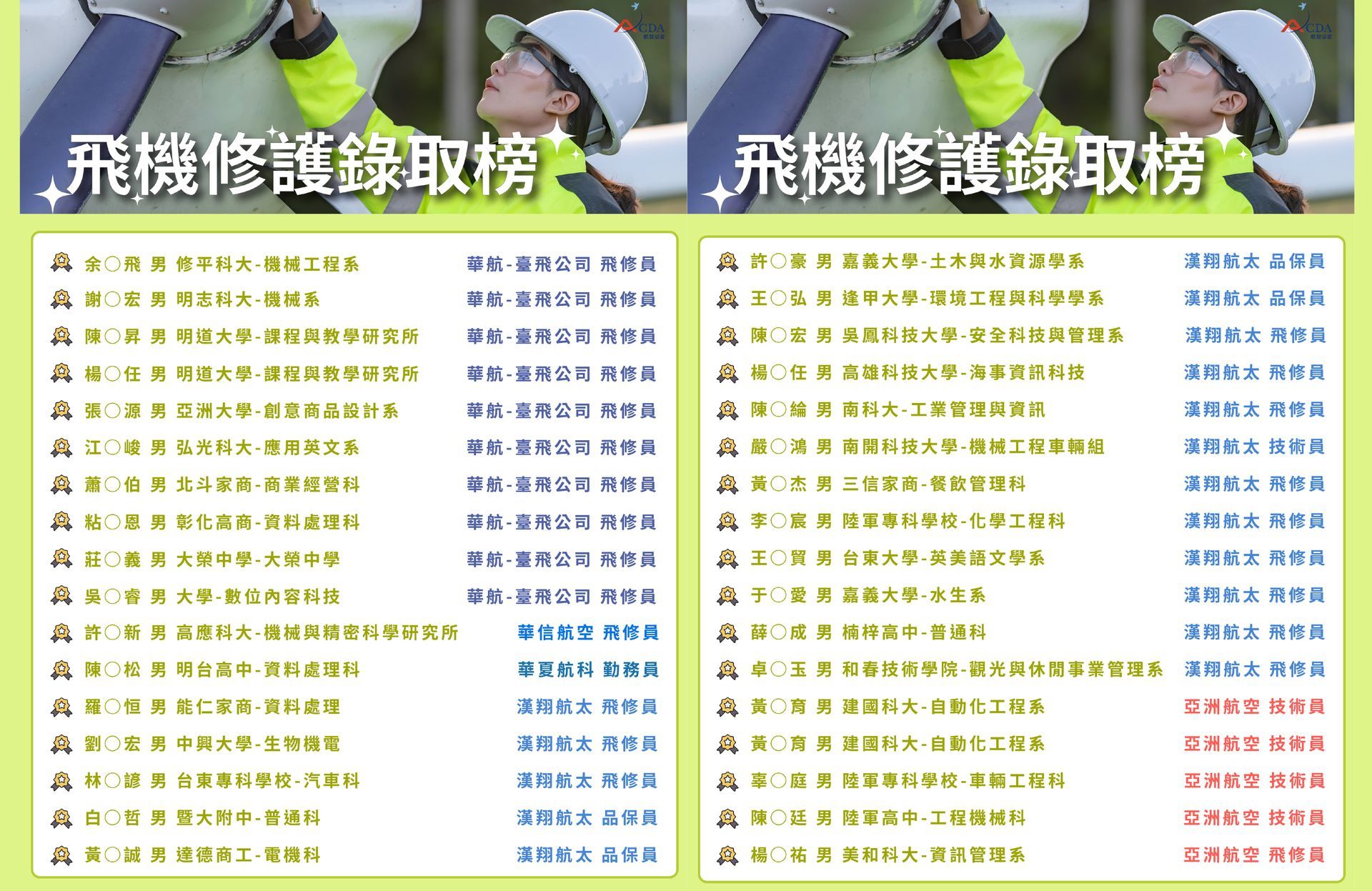 飛機修護、飛機維修、丙級飛機修護證照、乙級飛機修護證照、職訓課程、免費課程、免費培訓、退輔會職訓