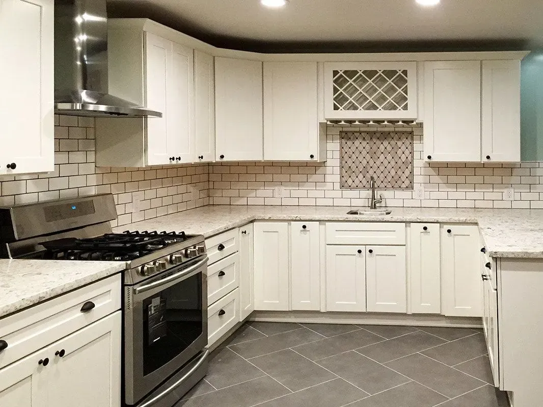 Minimalist kitchen with white cabinets for a kitchen remodel in Richmond, CA Minimalist kitchen with white cabinets for a kitchen remodel in Richmond, CA
