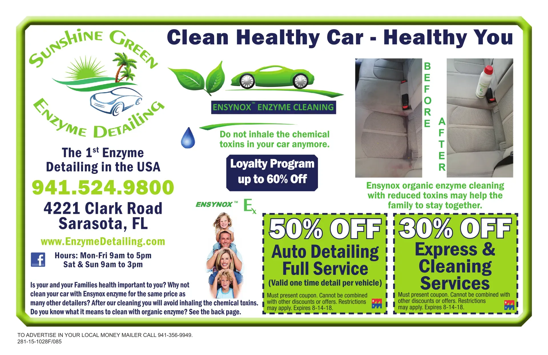 people prefers avoiding chemical toxins and they may choose healthy cleaning-detailing service, then contact us.3